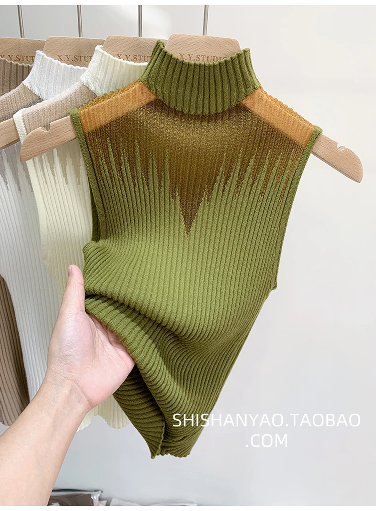 Knitted Mesh Tank Top — Image 24