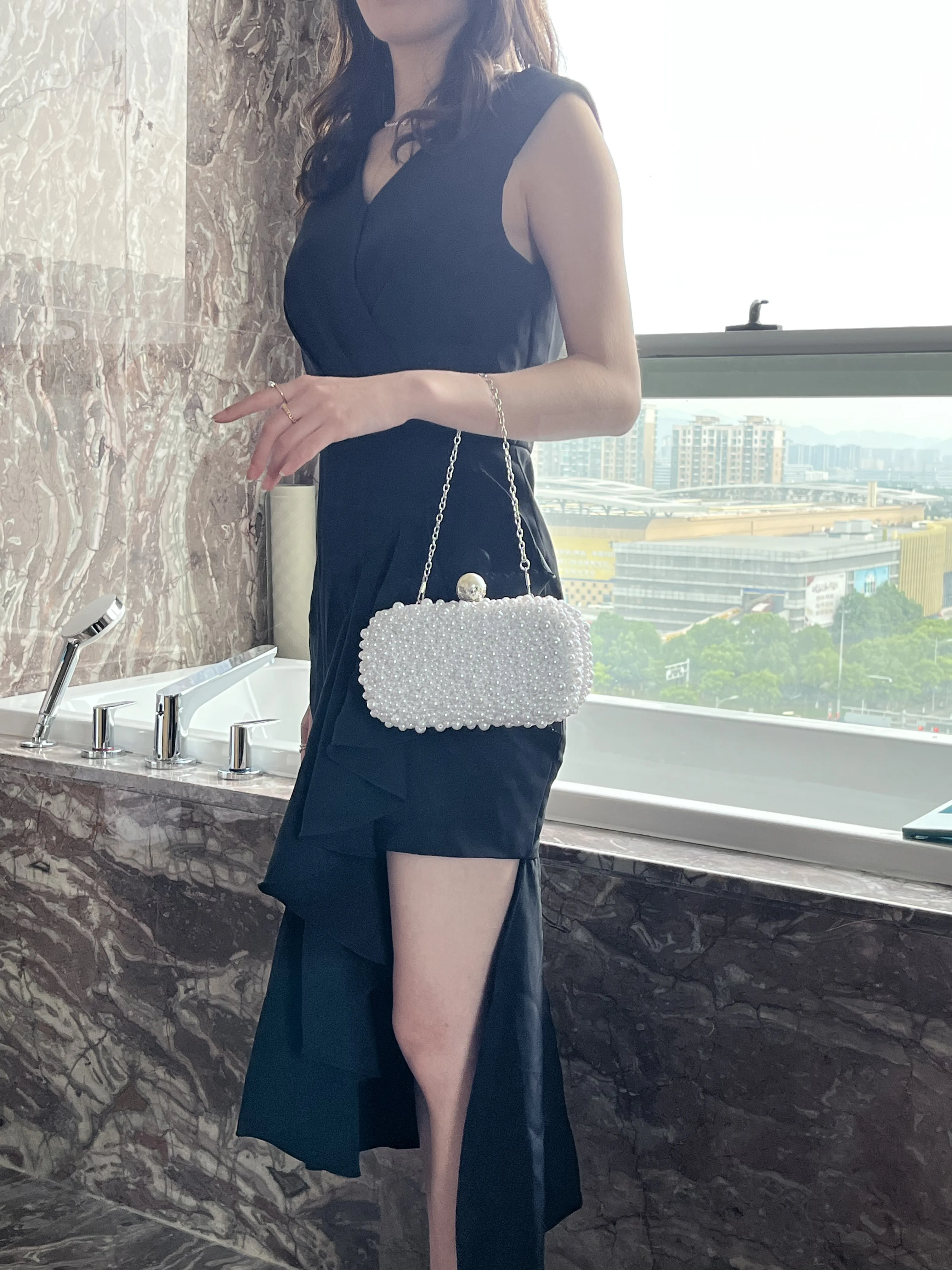 Handmade Shoulder Bag with Chain — Image 16