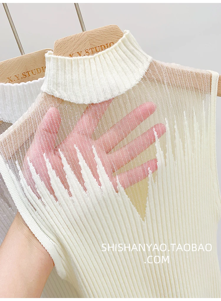 Knitted Mesh Tank Top — Image 14