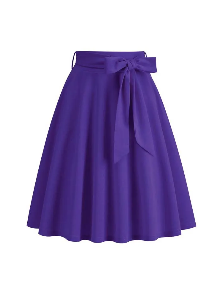 Vintage Solid Midi Skirt — Image 15
