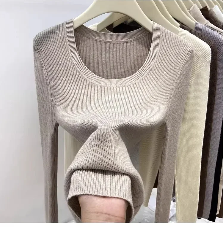 Solid Knitted Pullover