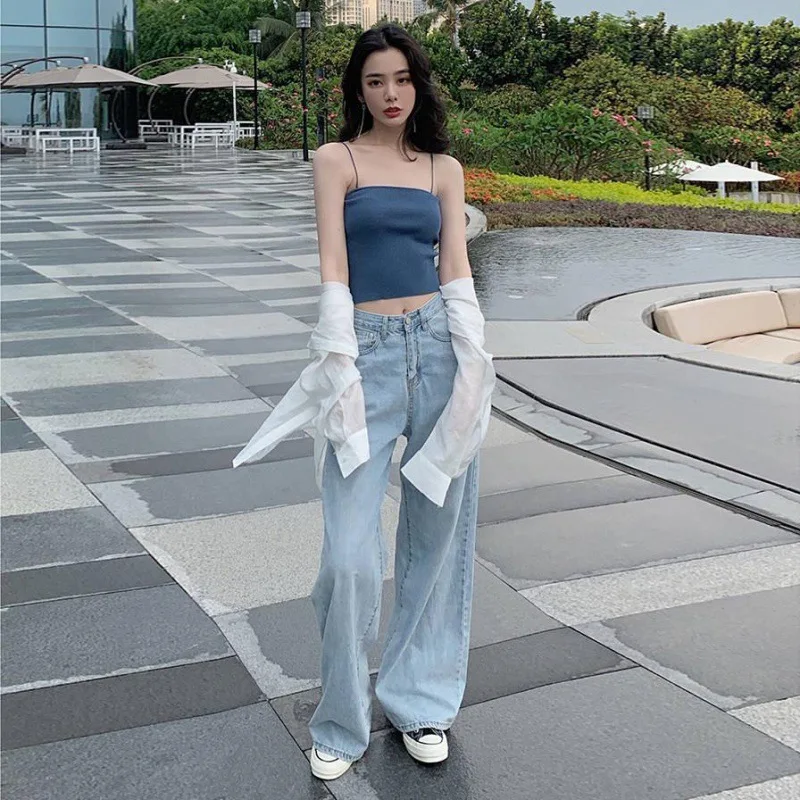 Retro Loose Denim Pants — Image 9