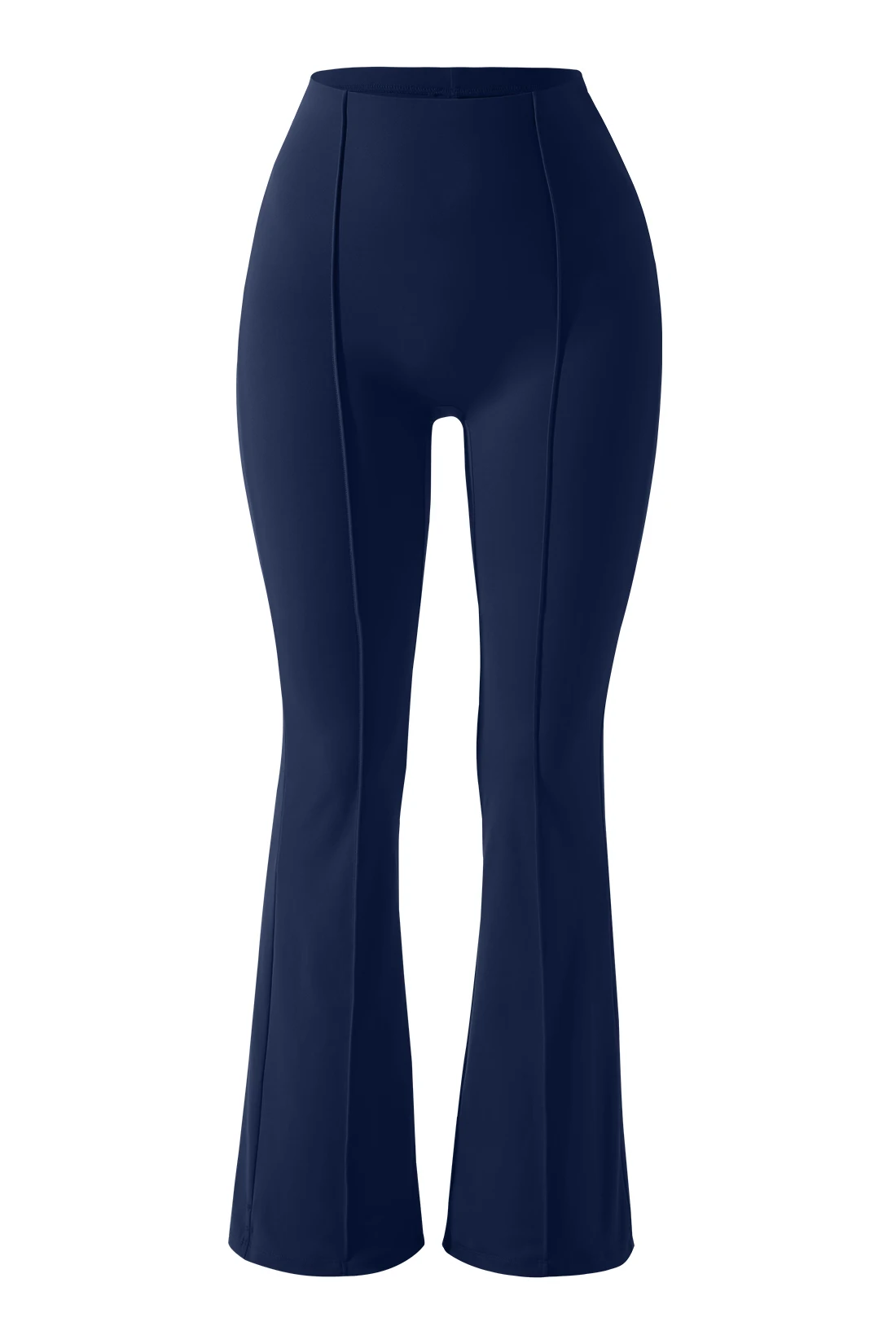 Flared Yoga Pants with Elastic Waist — Image 22