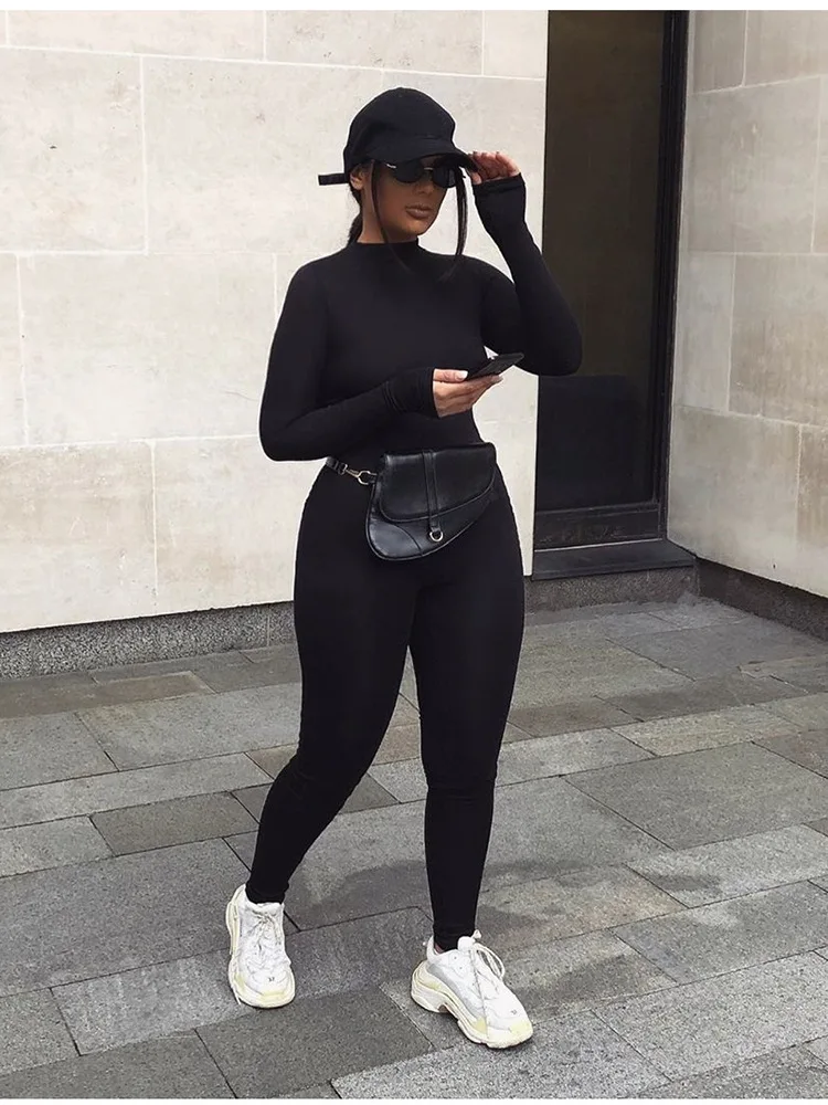 Streetwear Bodycon Long Sleeve Jumpsuit — Image 18