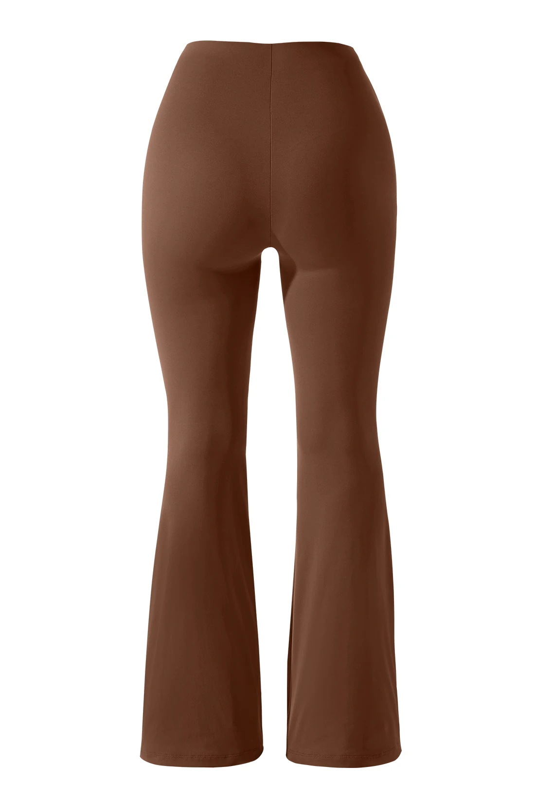 Flared Yoga Pants with Elastic Waist — Image 27