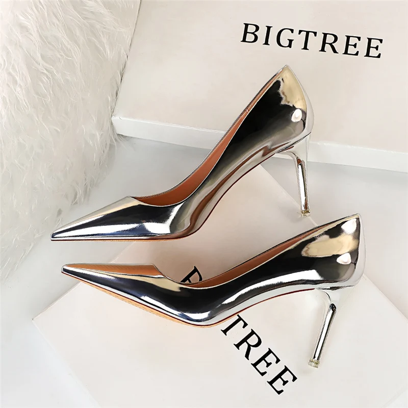 Leather High Heels — Image 46