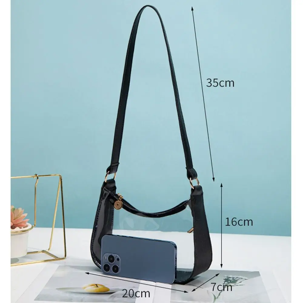 Short Shoulder Bag with Zipper