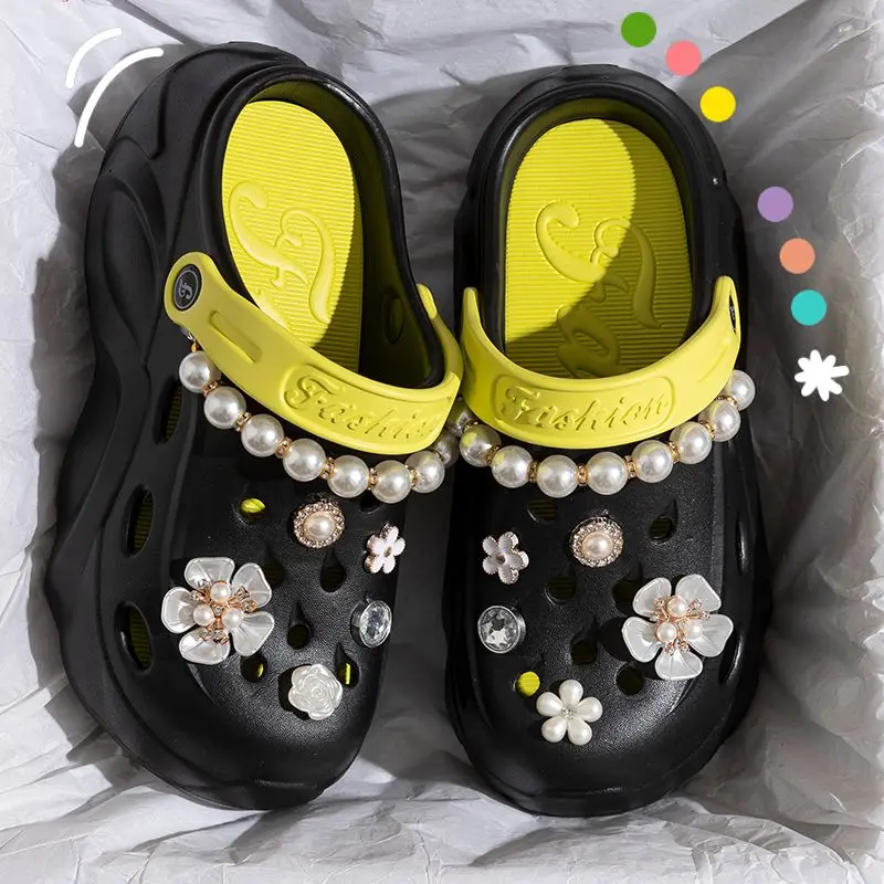 Pearl Summer Heels with Chain — Image 10