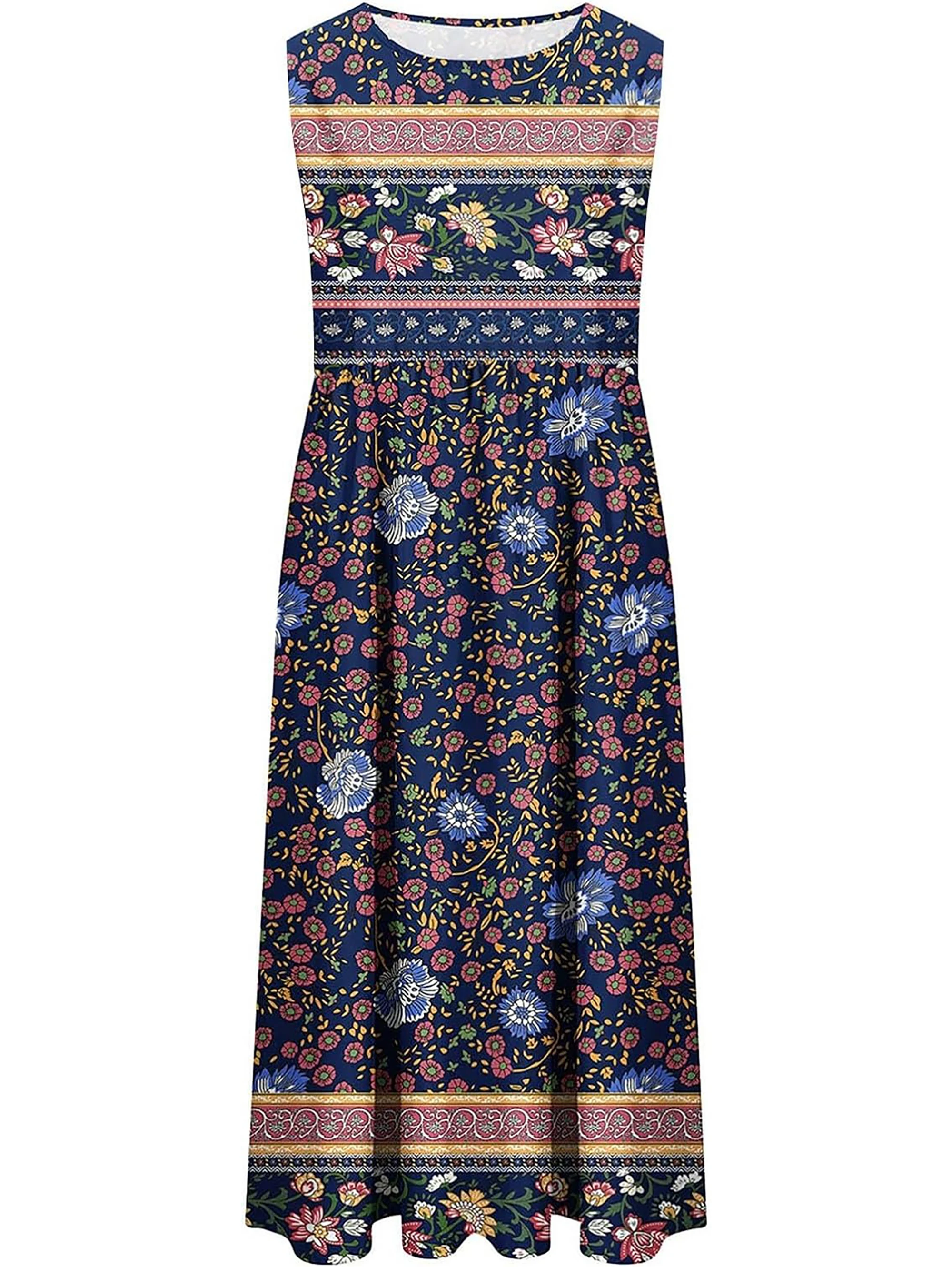 Boho Floral Sleeveless Summer Dress — Image 20