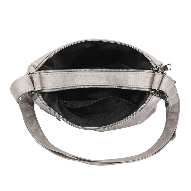 Adjustable Leather Crossbody Bag — Image 8