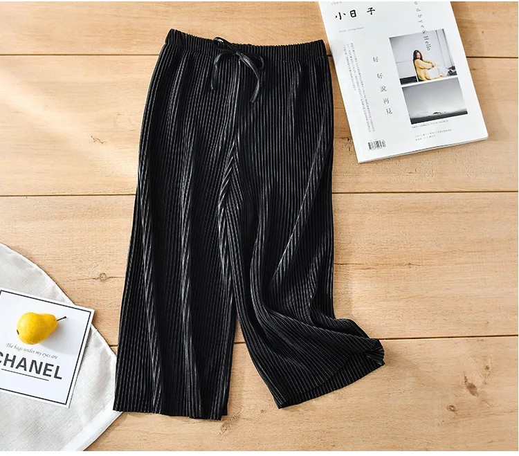 Kids' Pleated Summer Wide-Leg Pants — Image 12