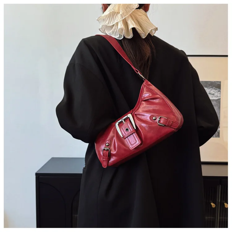 Retro Large-Capacity Pleated Bag — Image 13