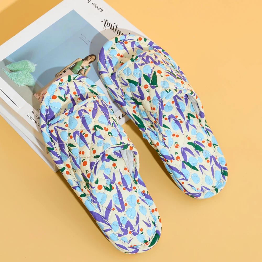 Floral Cotton Summer Slippers — Image 11