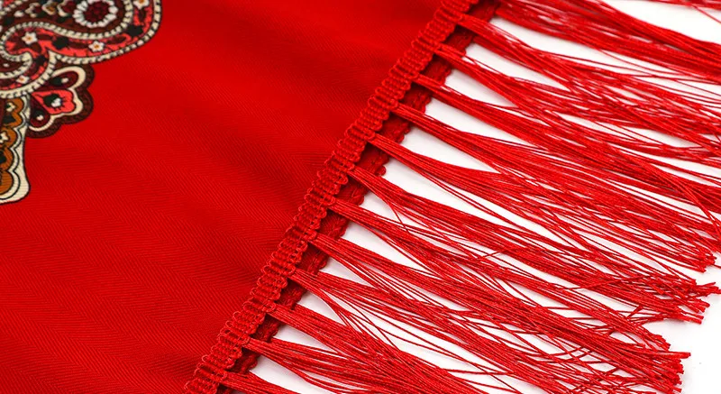 Warm Scarf with Fringe — Image 2