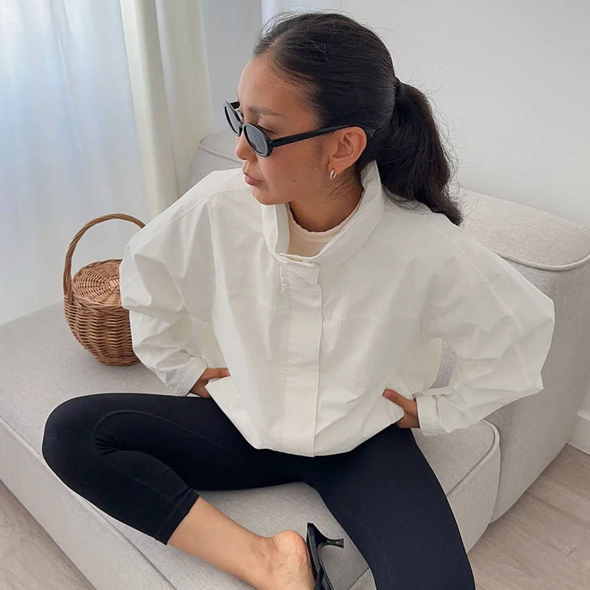 Turtleneck Autumn Jacket with Zipper — Image 30