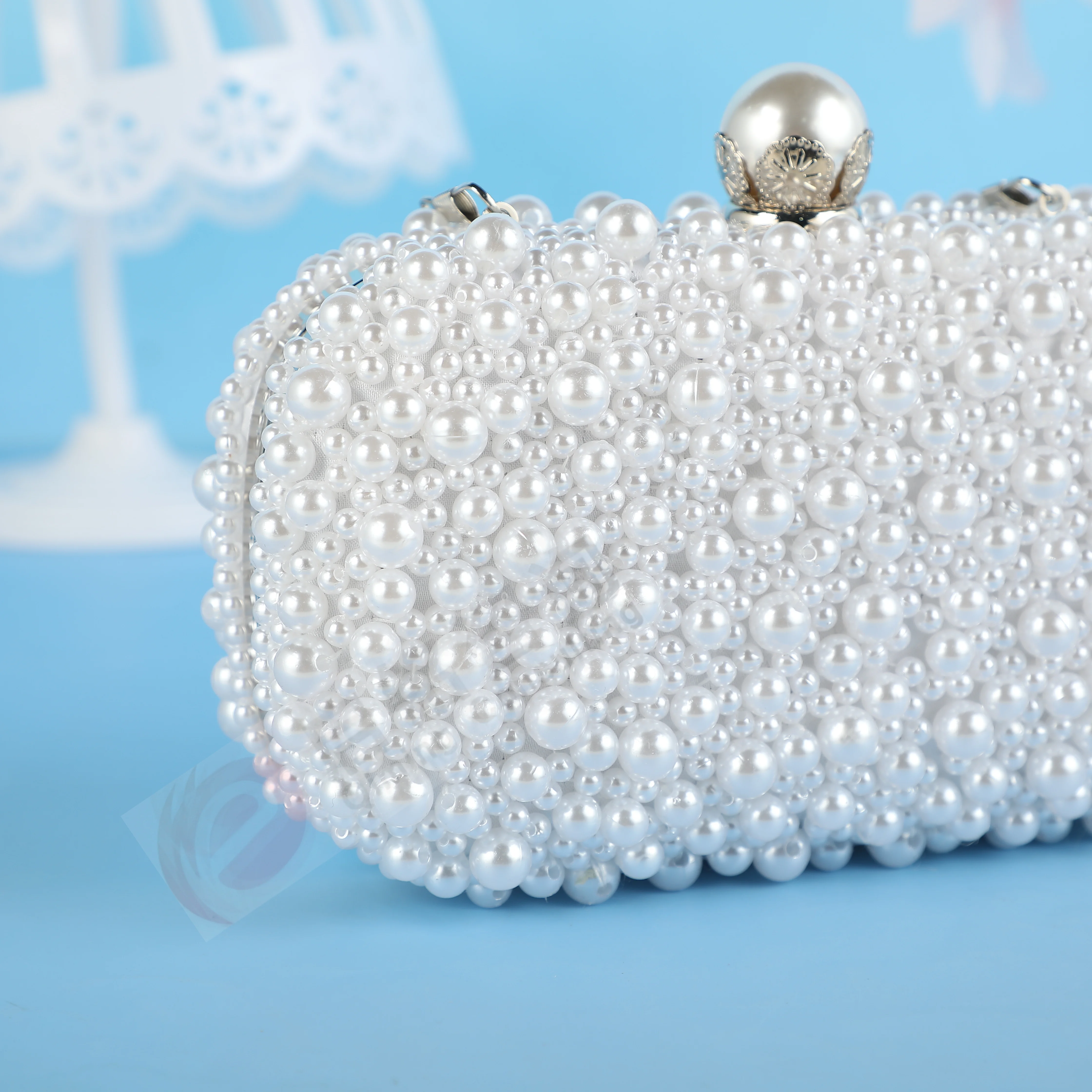 Handmade Shoulder Bag with Chain — Image 8