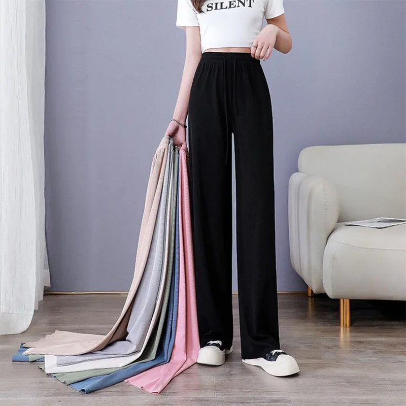 Silky-Feel Wide-Leg Pants — Image 7