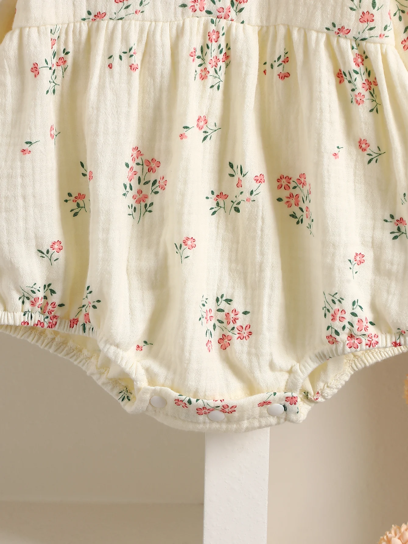 Baby Embroidered Long Sleeve Spring Romper — Image 9