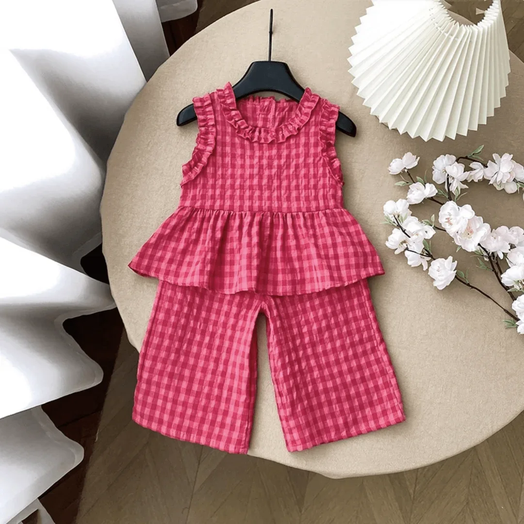 Baby 2-Piece Vintage Plaid Sleeveless Set — Image 11