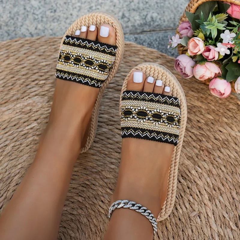 Boho Slippers with Fringe — Image 6