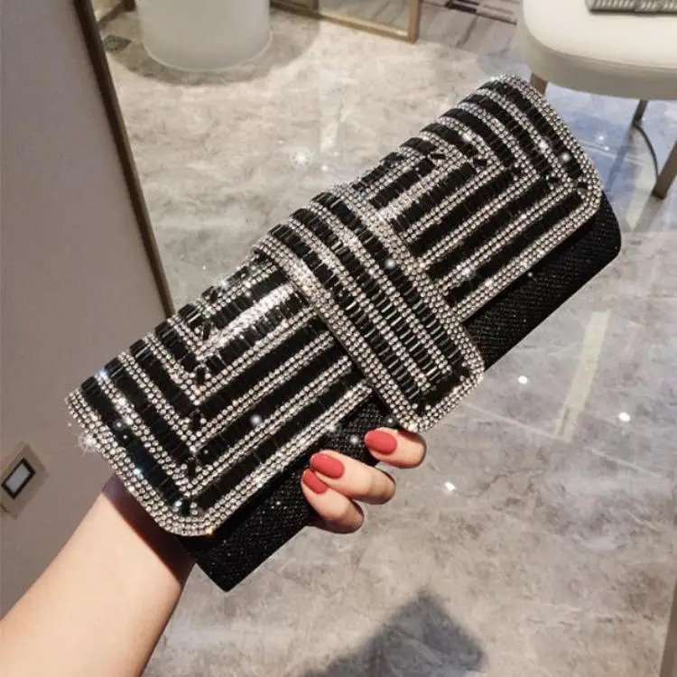 Crystal Clutch with Chain — Image 5