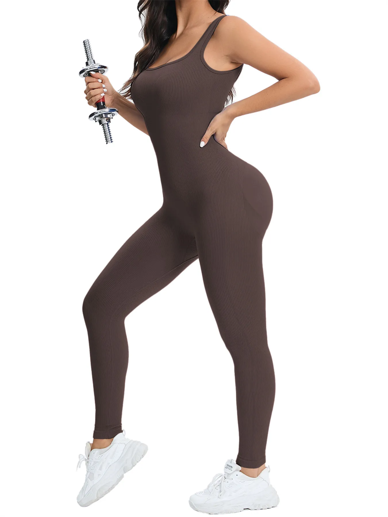 Slim-Fit Ribbed Jumpsuit — Image 19