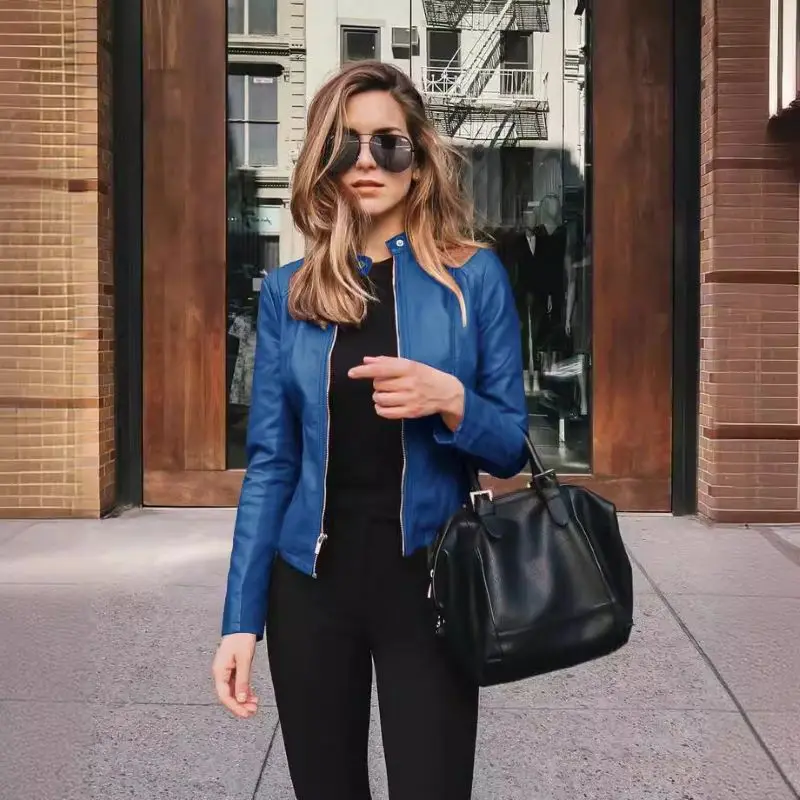 Vintage Leather Autumn Jacket — Image 11