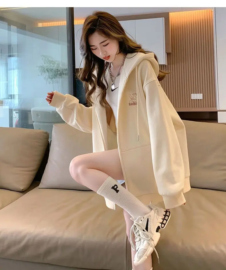 Sporty Hoodie with Zipper — Image 25