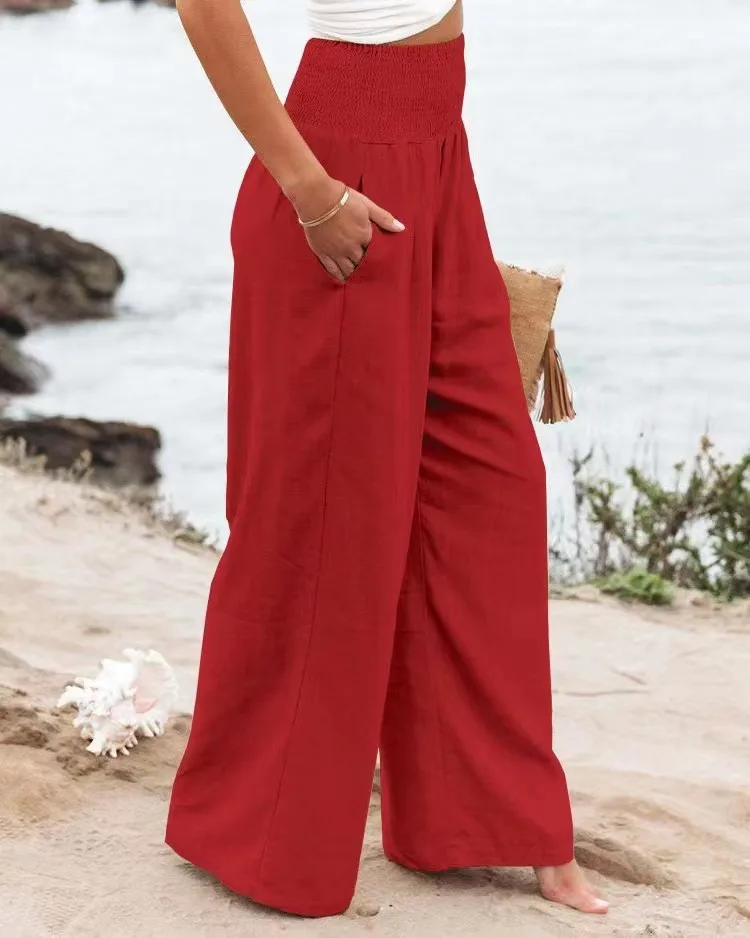 Casual Beach Pants with Drawstring — Image 13