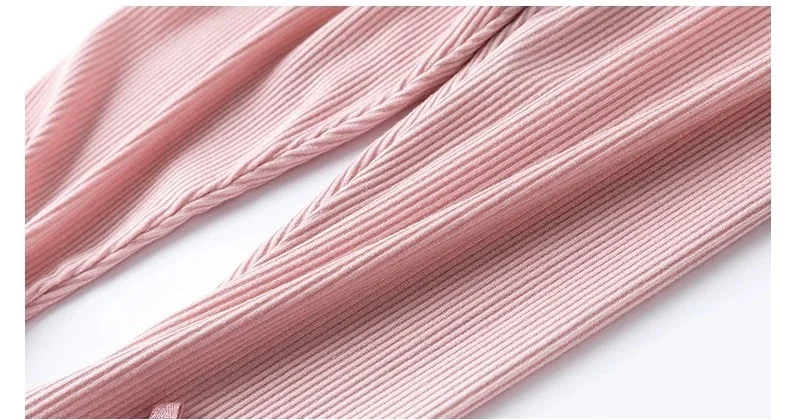 Girls' Solid Summer Leggings with Bow — Image 11