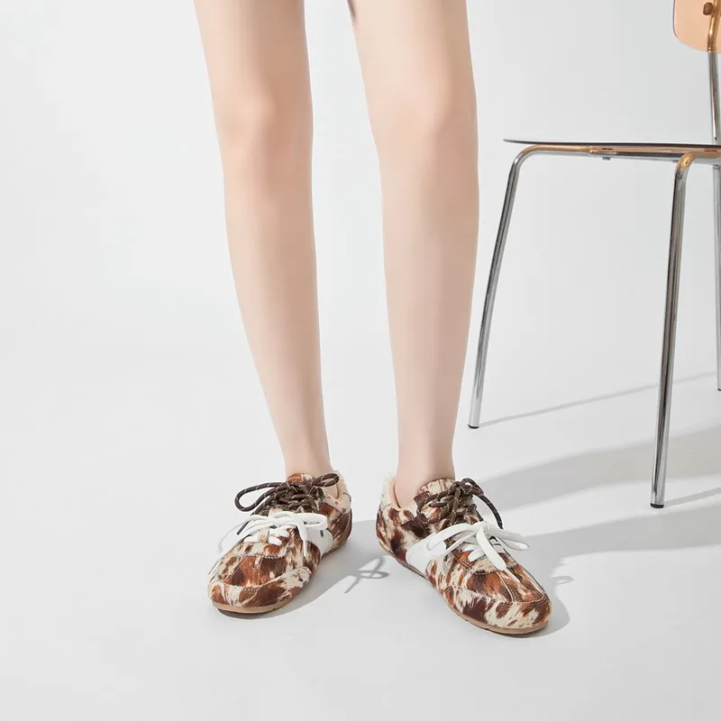 Leather Flat Shoes — Image 5